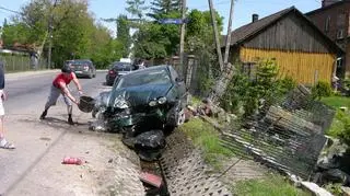 Przyczyną wypadku była nadmierna prędkość (fot. internauta)