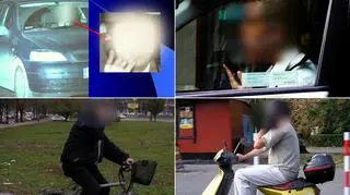 Przypadki niedozwolonego używania komórek zarejestrowane przez policję i Wojciecha Pasiecznego