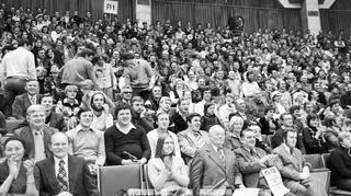 Publiczność w Hali Widowiskowo-Sportowej Arena podczas spotkania z Björnem Borgiem w 1978 r