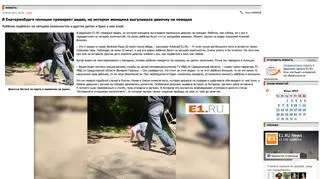 Publikacja na portalu e1.ru