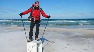 Rafał Dadej podczas wcześniejszych zimowych marszy