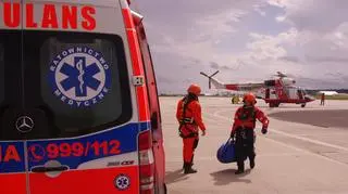 Rano ratownicy pomagali pracownikowi platformy wiertniczej 