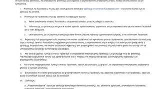 Regulamin Facebooka jest jasny i nie zezwala na takie konkursy