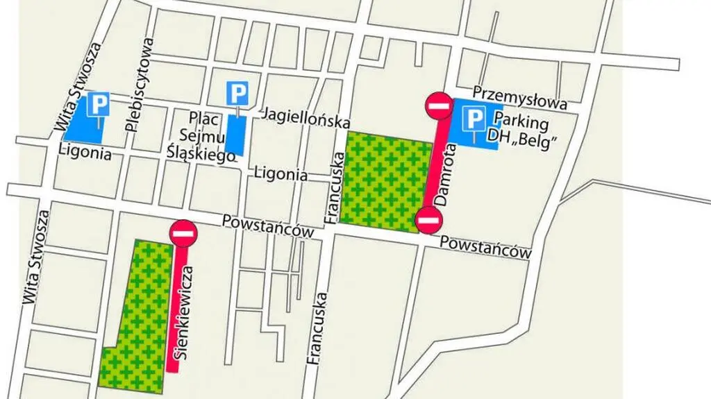 Rejon przy ul. Damrota