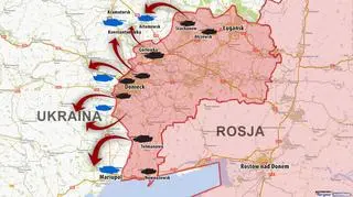 Rejony koncentracji sił i możliwe kierunki ataku