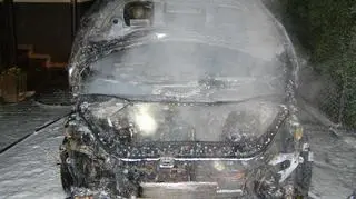 Renault Scenic spłonął 