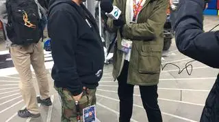 Reporter Mateusz Misza w rozmowie z Jurkiem Owsiakiem