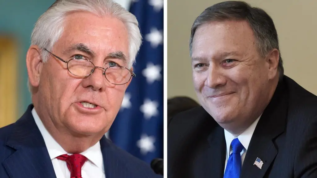 Rex Tillerson i Mike Pompeo 