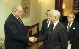 Richard von Weizsaecker i Helmut Kohl
