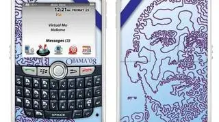 Robert Sareth, projektant z Las Vegas, zaprojektował obudowę do BlackBerry z konterfektem Baracka Obamy