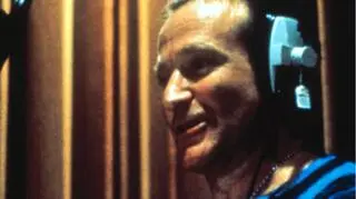 Robin Williams podkładał głos do animacji "Aladyn i król złodziei", 1996