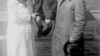 Rodzina Bianga na sopockim molo, 1946 r