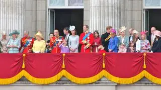 Rodzina królewska na balkonie Pałacu Buckingham, 2012