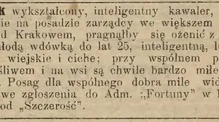 Rolnik nie od dziś szuka swojej drugiej połówki