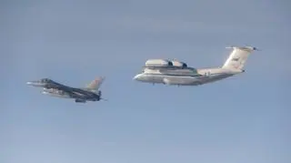 Rosyjski An-72 i belgijski F-16