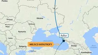 Rosyjski Tu-154 wykonał w Soczi-Adler planowe międzylądowanie