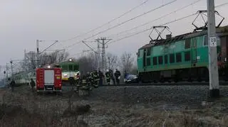 Ruch kolejowy na trasie Warszawa-Łowicz trzeba było wstrzymać (fot. Kanut Piotr)