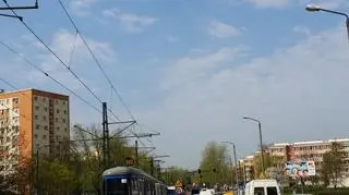 Ruch tramwajowy jest zablokowany