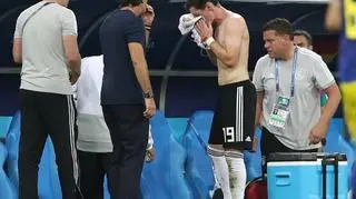 Rudy musiał opuścić boisko