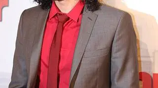 Russell Brand na premierze komedii "Arthur", w której zagrał główną rolę (fot