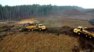 Pierwsze prace przy przekopie Mierzei Wiślanej	