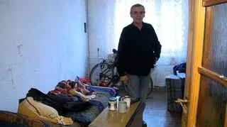 Ryszard Cichy w swojej kawalerce