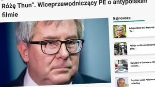 Ryszard Czarnecki o Róży Thun w Niezalezna.pl