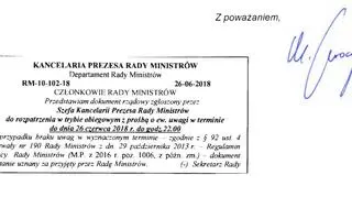 Rząd przyjął projekt korespondencyjnie
