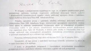 Rzecznik dyscyplinarny pyta o sędziego Krupę