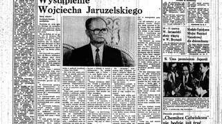 "Rzeczpospolita" z Jaruzelskim na czele