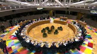 Sala, w której odbywa się szczyt Unii Europejskiej 