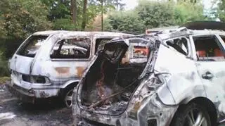 Samochody spłonęły w nocy w Gdańsku