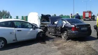 Samochody zderzyły się na drodze krajowej nr 7