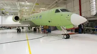 Samolot jeszcze przed pomalowaniem w innych zakładach, gdzie został zbudowany i oblatany