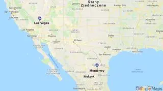 Samolot leciał z lotniska McCarran w Las Vegas do Monterrey w północnym Meksyku