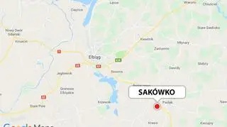 Samolot rozbił się we wsi Sakówko