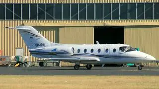 Samolot typu Hawker Beechcraft, jaki posiada Jennifer Lawrence