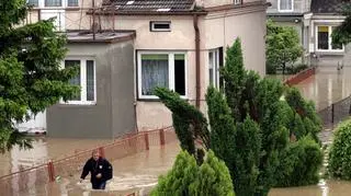 Sandomierz zalany, fot: PAP