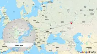 Saratów jest położony w południowo-wschodniej europejskiej części Rosji 