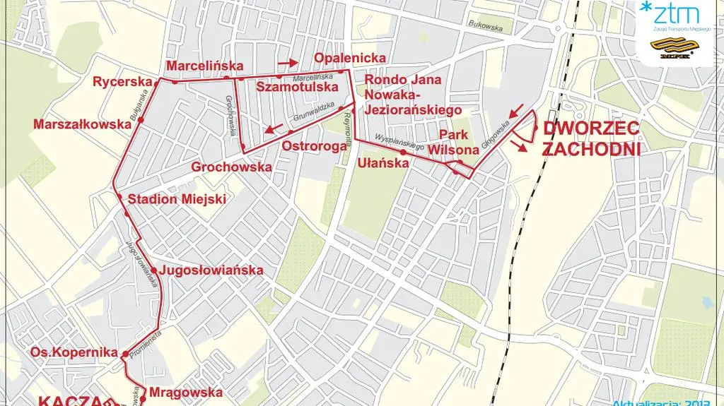 Schemat linii 45