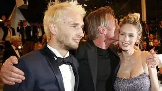 Sean Penn z dziećmi - Dylan Frances Penn i Hopper Penn