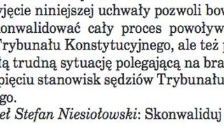 Sejmowe stenogramy - Konwalidacja 
