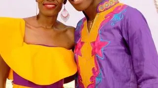 Semenya z małżonką