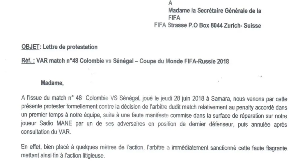 Senegal się skarży