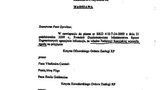 Skan dokumentu opublikowany przez Kancelarię Prezydenta