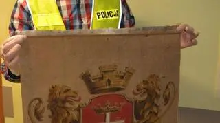 Skradziony Herb Gdańska na płótnie 
