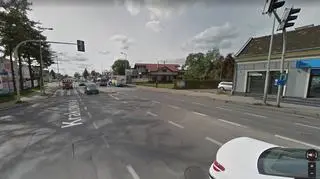 Skrzyżowanie, na którym doszło do wypadku