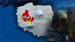 Skutki nawałnic w woj.wielkopolskim