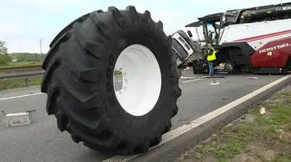 Skutki wypadku na S5