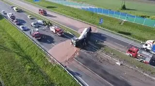 Słodki problem na autostradzie 